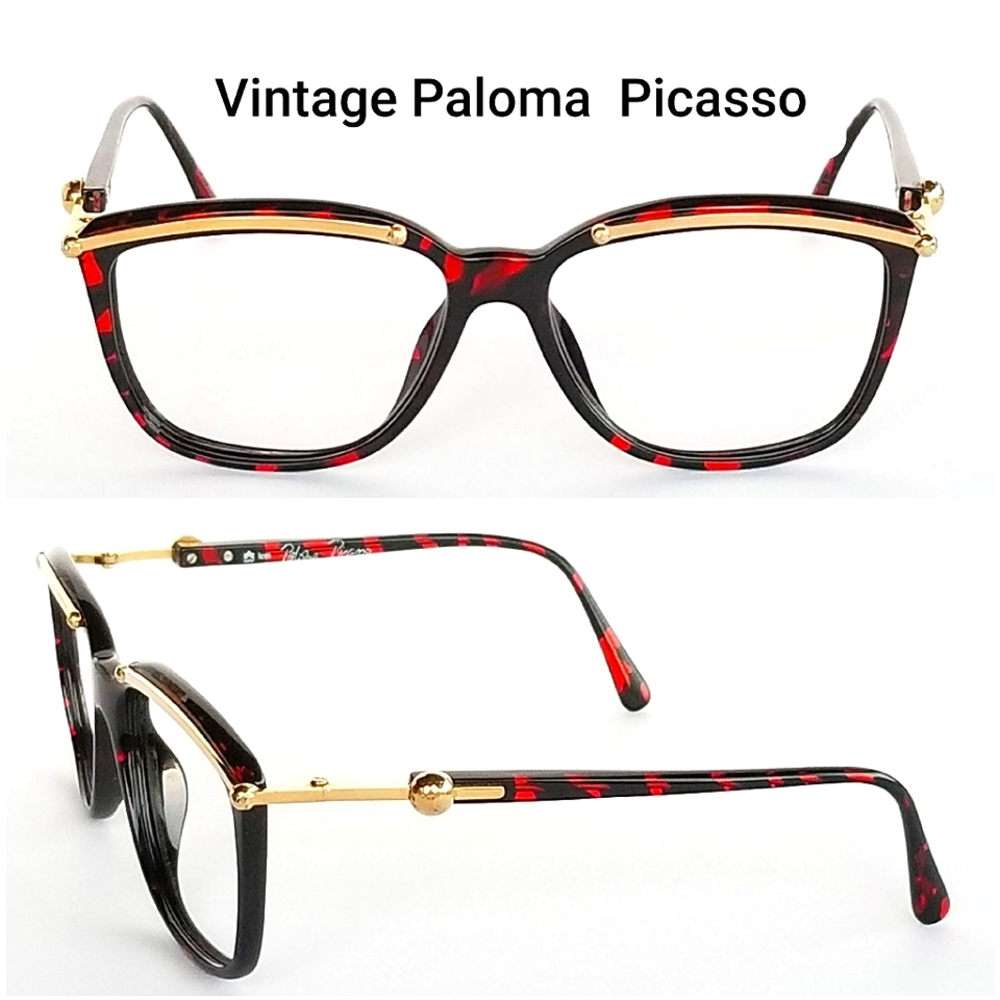 Super Cool Vintage Paloma Picasso  Retro chic Eyeglasses Frames